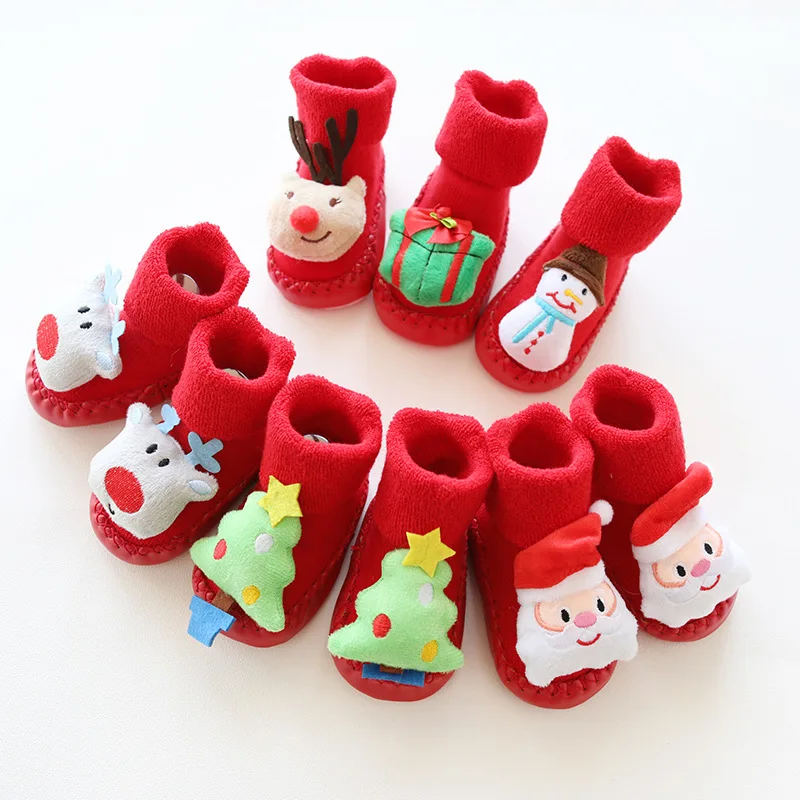 

Wholesale Kids Non-slip Floor Socks Baby Toddler Shoe Sock Rubber Sole Sock Shoes For Baby, Picture shown