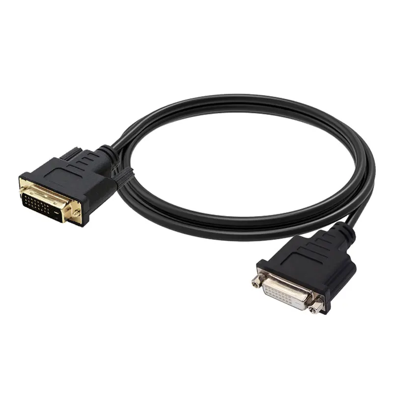 

Dvi Cable 40ft Nylon Braided Dvi-d 24+1 Dual Link Male To Female Digital Video Cable Gold Plated With Ferrite Core, Black or white customized