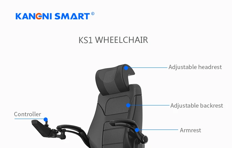 K154N Power Wheelchair with Seat Elevating and Tilt System Can Be Customized to Users Demand
