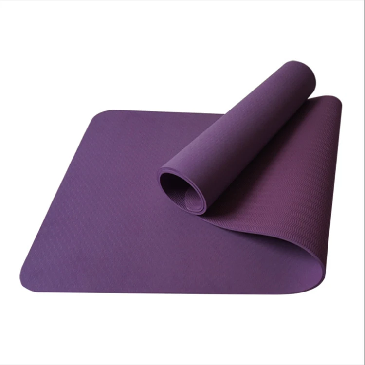 

Monochrome tpe yoga mat thicken and widen thick environmentally friendly tasteless yoga mat tpe, Colorful