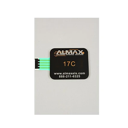 Almax Simplified User Interface Dead Front Membrane Switch With Multiple LED Light Colors And Full Color Graphic Overlays