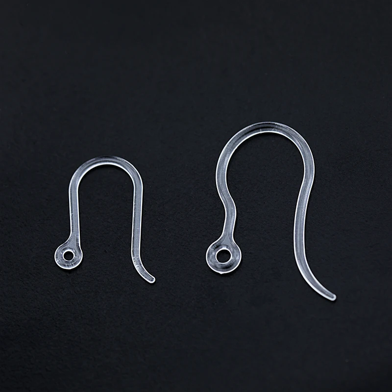 

clear ear jewelry accessories hypoallergenic plastic resin ear hook earrings