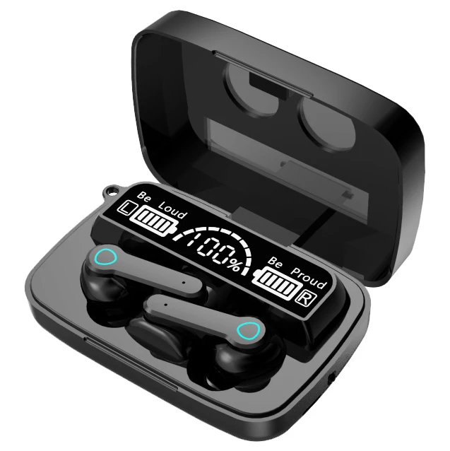 

3500mah M19 TWS 5.1 Wireless Earphone Headphones Mini Earbuds With Power Bank LED Flashlight Mirror Function