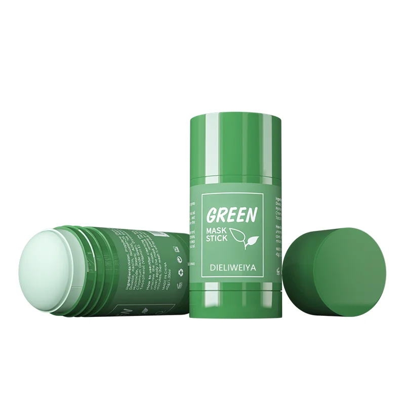

Green Tea Cleansing Mask Purifying Clay Stick Face Mud Cleaning Facial Sheet