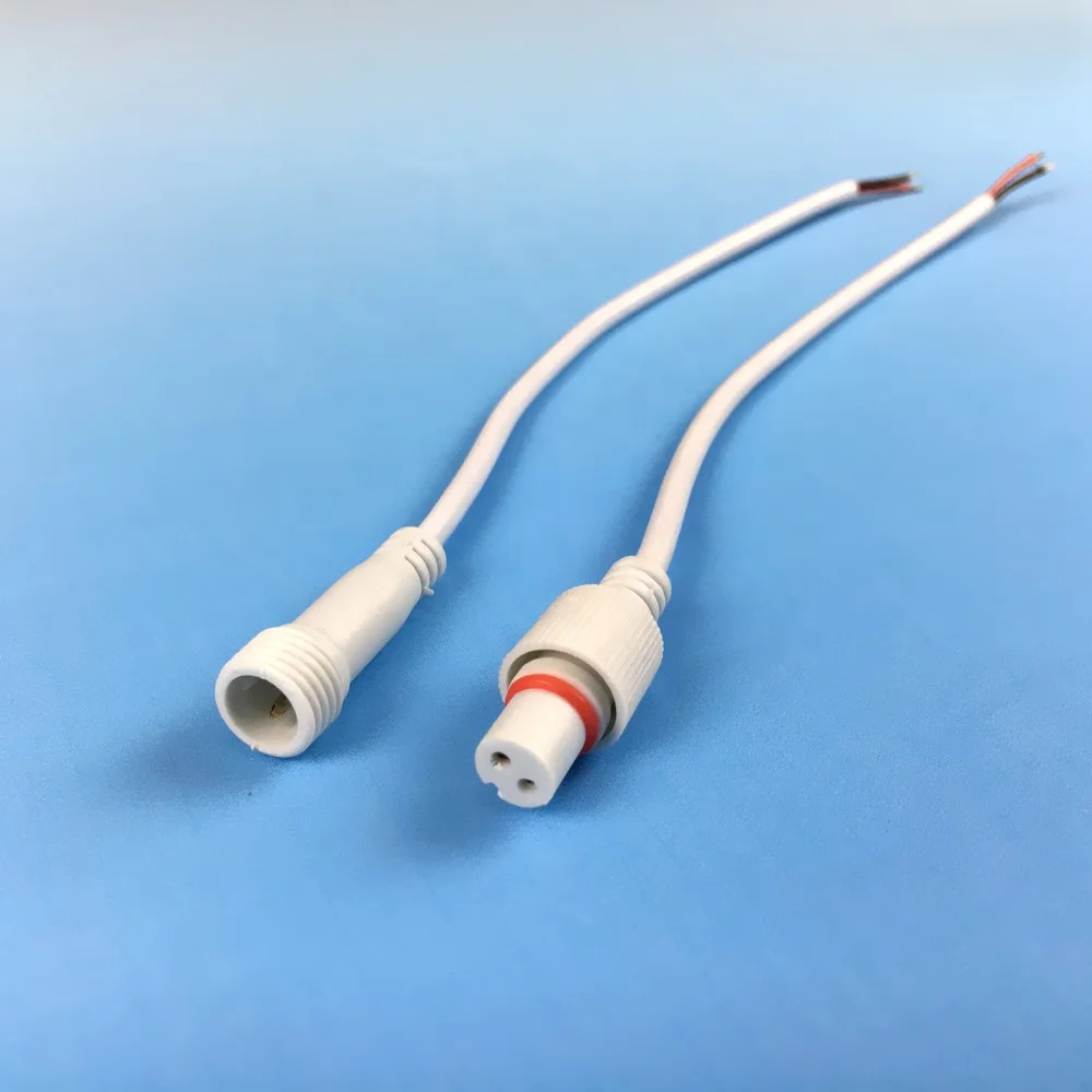 Male Female Connection LED Strip Connector Cable 2 Pin Waterproof