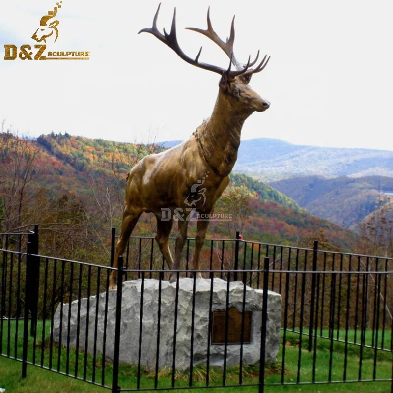 Outdoor Garden Decorative Life Size Bronze Elk Statue Buy Life Size