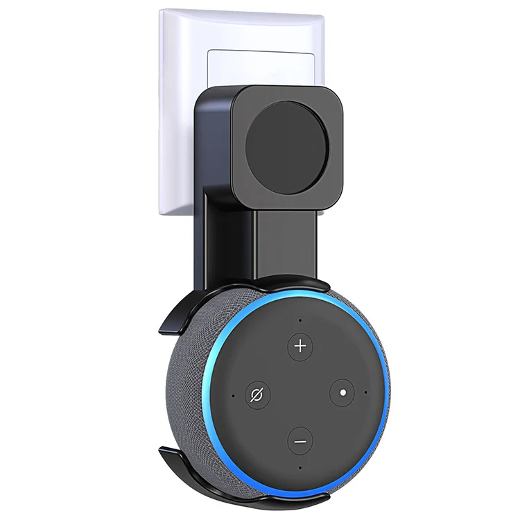 

Amazon Promotion Hot Sale For Echo Dot 3rd Generation Smart Speaker Wall Mount Holder For Echo Dot 3rd, Black white