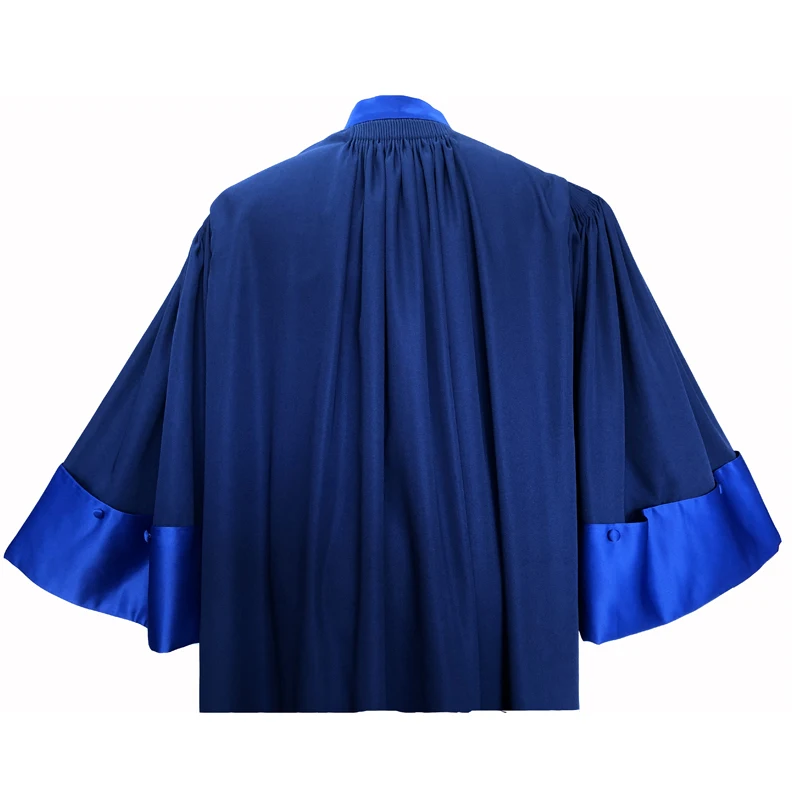 高品质定制蓝色法官长袍礼服