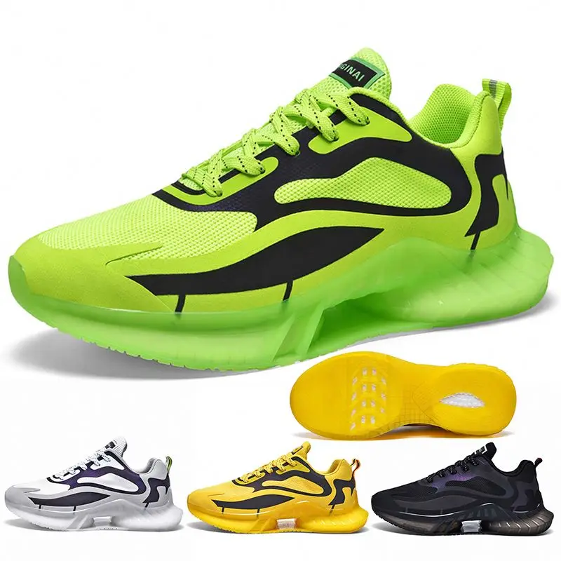 

spring Men' Runnig Bright Quanzhou Sport Shoes Respirante Tenis Usados Americanos laces Sports Shoes Later 2021 Manufacturers