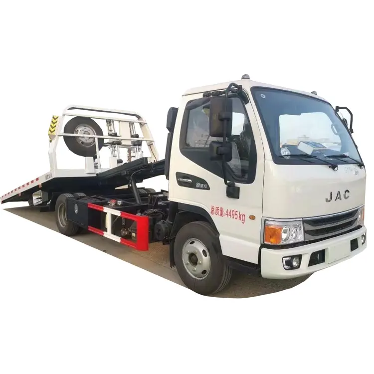 

3ton heavy duty flatbed sliding rotator tow truck towing wrecker hydraulic winch 122hp, Customer's requirement