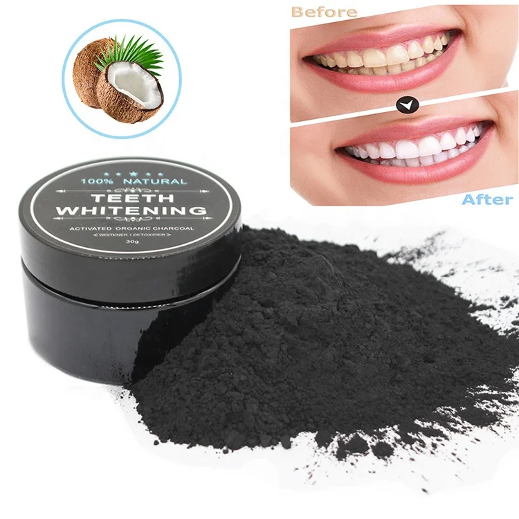 

Free Shipping Activated Charcoal Teeth Whitening Powder Factory Wholesale Price Activated Carbon, Black