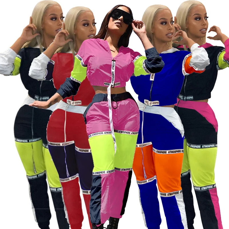 

New 2021 two piece custom ladies pants and hoodies 2 piece set tracksuit for women