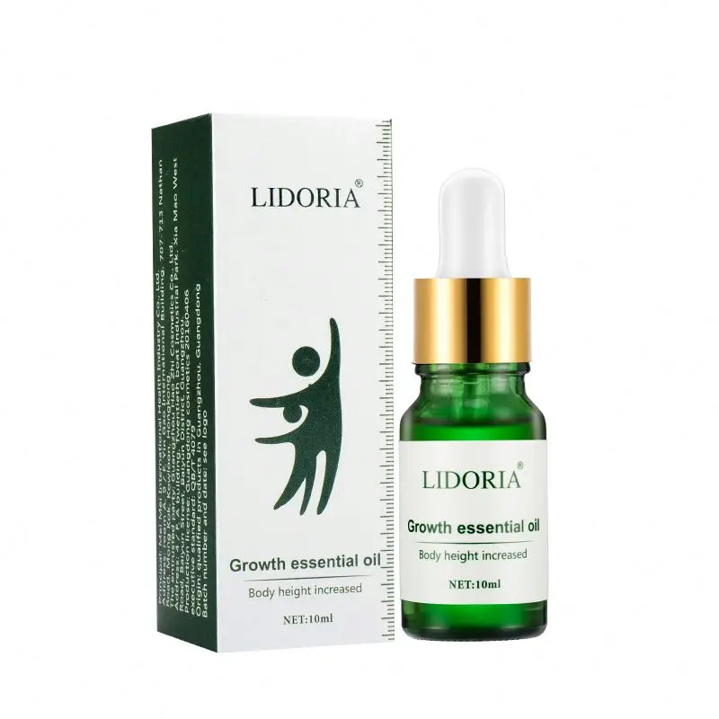 

LIDORIA Private label 10ml Natural Plant Safe Effective Height Increasing Oil Promote Bone Growth, Transparent oil liquid