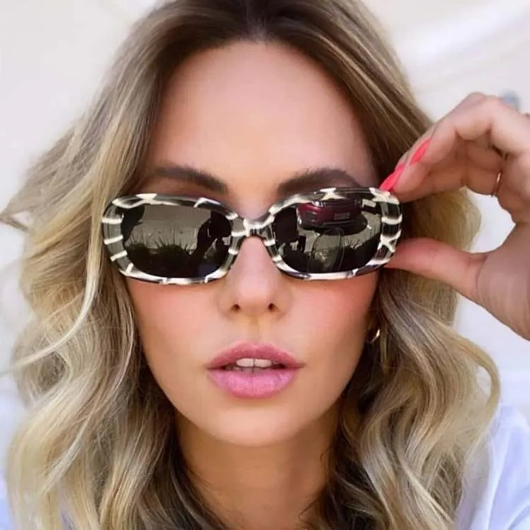 

2020 new design narrow small frame fashion sunglasses PC retro UV400 sunglasses, 5colors