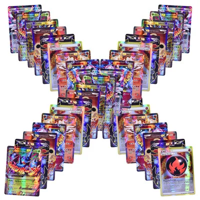 

Pokemon Metal English flash card Pokemon Metal Game Card 20 GX+20 Mega+1 Energy+59 EX Arts, Picture