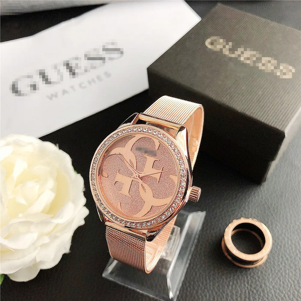 

Korean version of the simple scale watch literary retro ladies table college quartz watch electronic watch, Gold