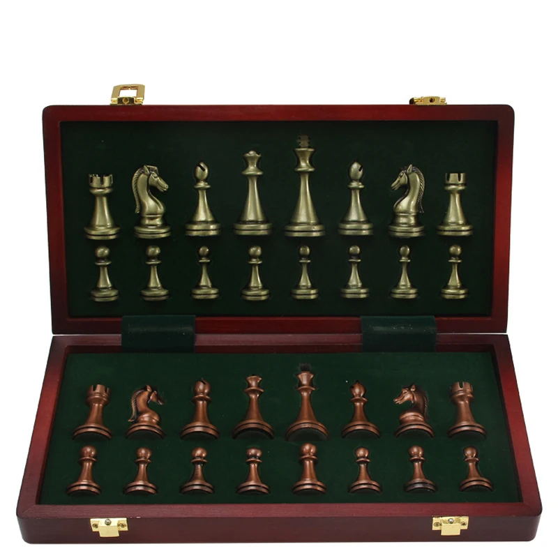 Details about   Wood Magnetic Chess Set Folding International Set for Kids Adults Beginner 