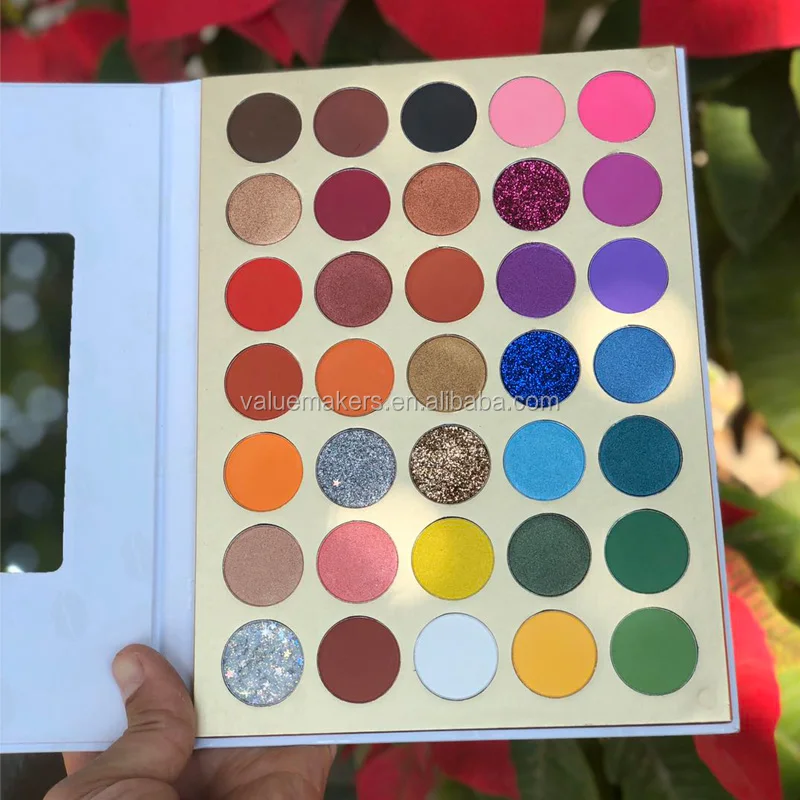 OEM fashional cosmetics eye shadow vendor waterproof 35 colors high pigment makeup custom private label eyeshadow