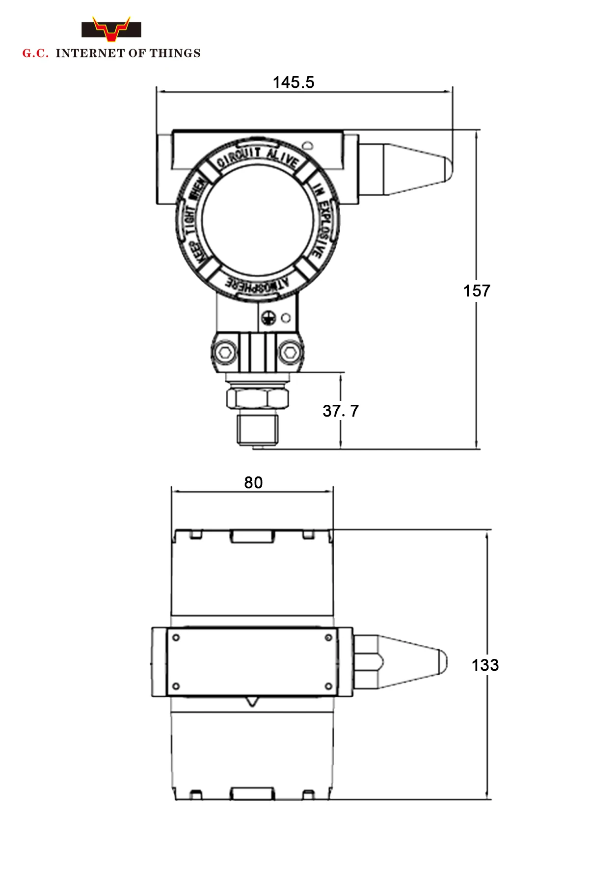 high accuracy industrial 4-20ma Zigbee Wireless temperature transmitter - ANKUX.COM