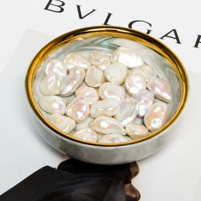 

Haiyang perla barroca agua dulce cultured pearls baroque pearl white