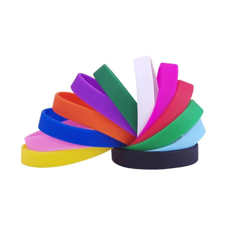 

ECO-friendly recycled Plain Silicone Wristband, Customized color
