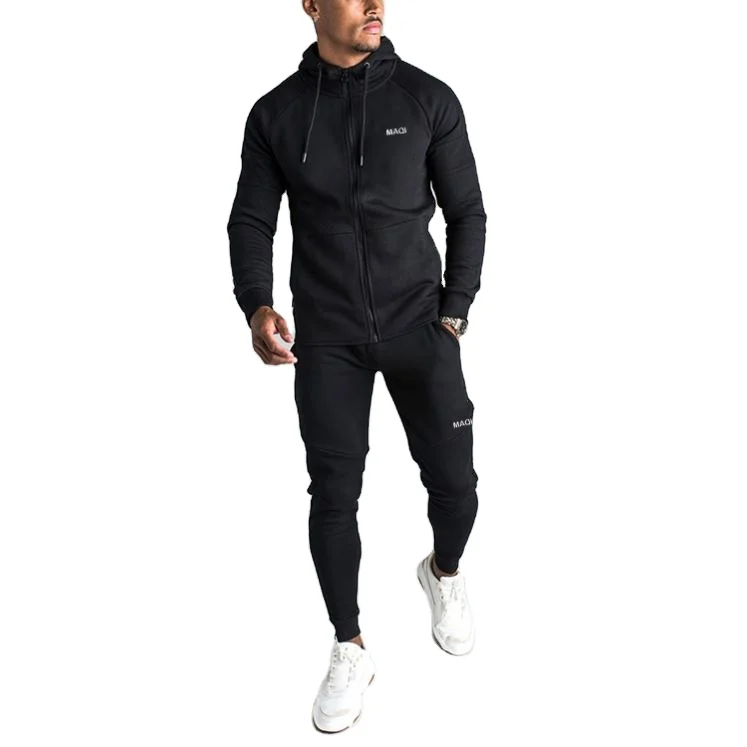

China factory custom logo mens track suits private label jogger sets premium tech fleece tracksuits men, Customized color