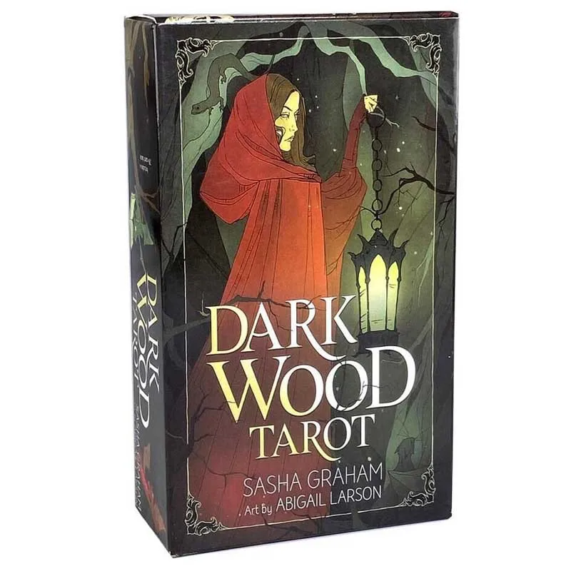 

Dark Wood Tarot Card Oracle Deck New English Version Tarot Deck for Fate Divination Board Game for Adult Playing Card Game