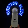 Battery Replaceable Handheld LED Fan, Customized Message Display Mini Flashing Fan