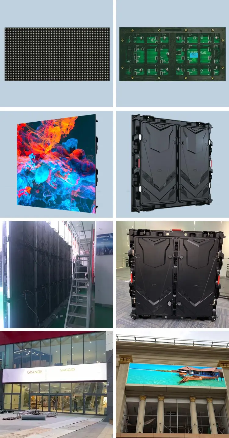 Die-casting Magnesium Outdoor P4 LED Screen