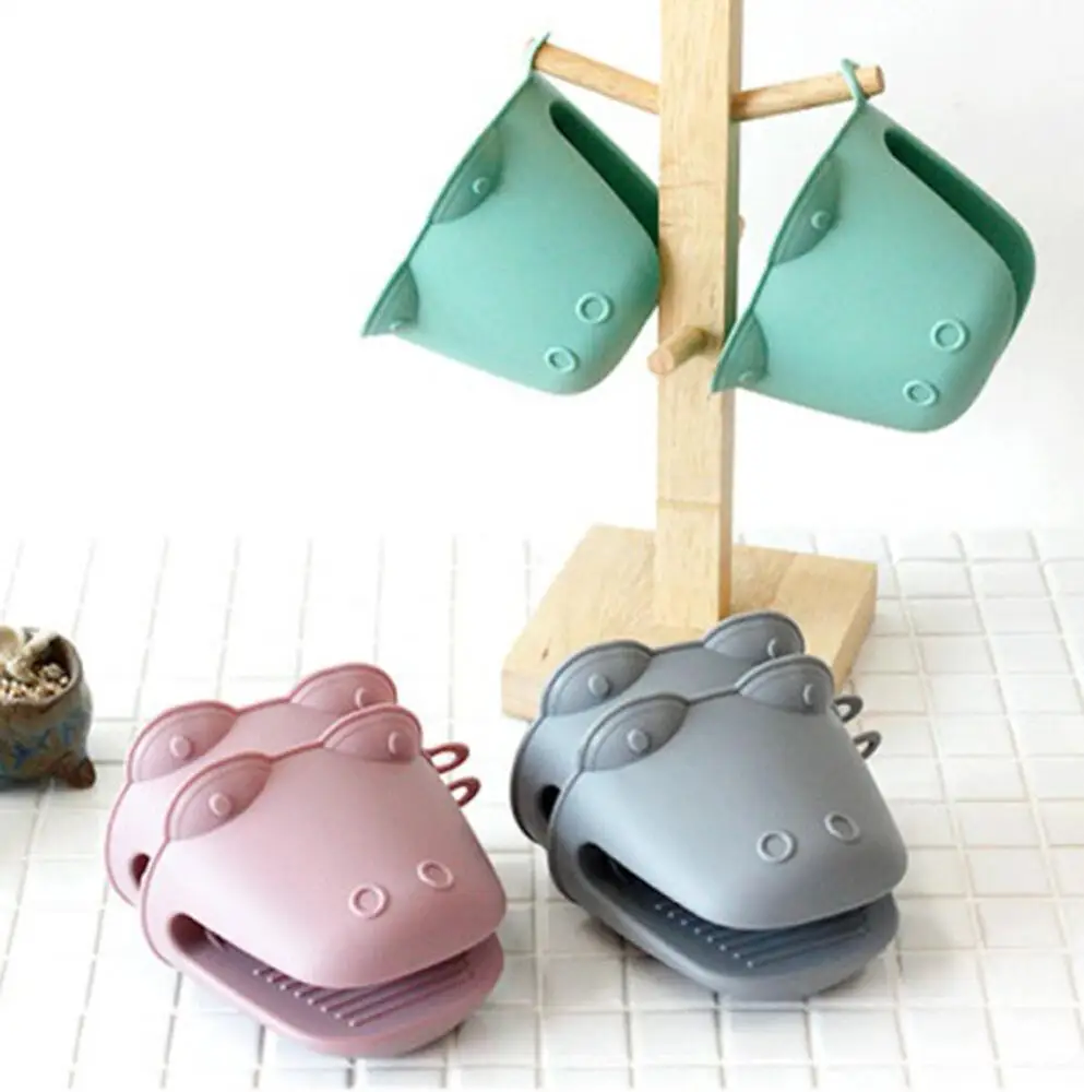

Unique Crocodile Silicone Oven Mitts Hot Pot Holder Heat Resistant Mittens, Custom colors