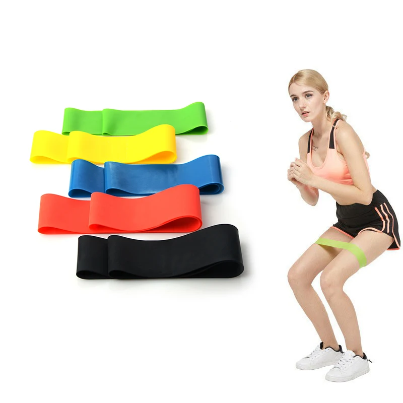 

Workout Yoga Loop Pull Up Assist Exercise Fitness Elastic Band Latex Stretching Resistance Band, Red,black,yellow,green,blue