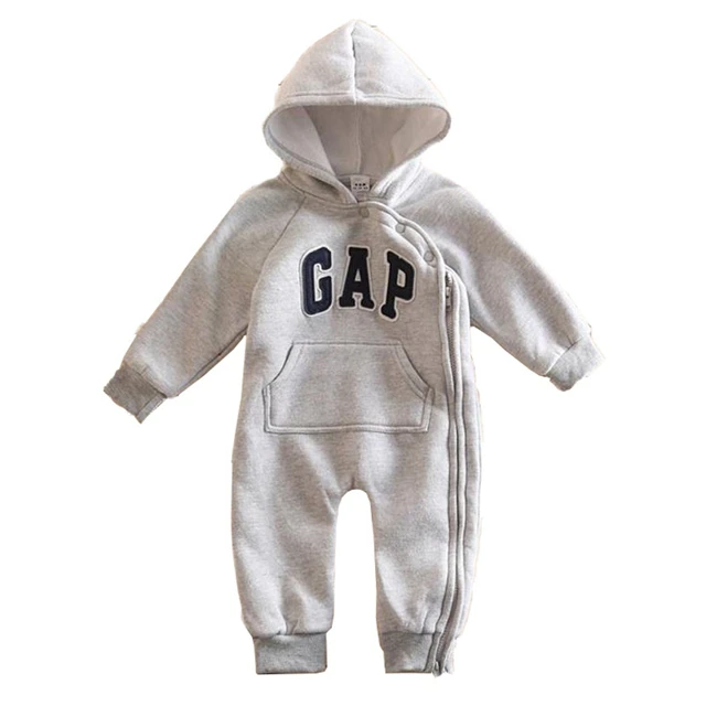 

Autumn and winter children's jumpsuit baby and toddler warm zipper long-sleeved hooded romper, 5 colors are available