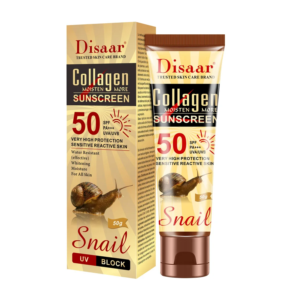 

Disaar SPF 50 Sunblock Sun Protection Screen Disaar Collagen Sunblock 50ml Cream Snail Sunscreen Cream