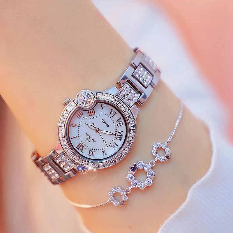 

Luxury Fashion Casual Diamonds Women Watches Vogue Ladies Wristwatch Girls Bracelet Watch Hour Quartz Watch