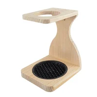 

High Quality Bamboo V60 Coffee Dripper Stand Holder Rack Coffee Dripper Stand Wooden Dripper Rack