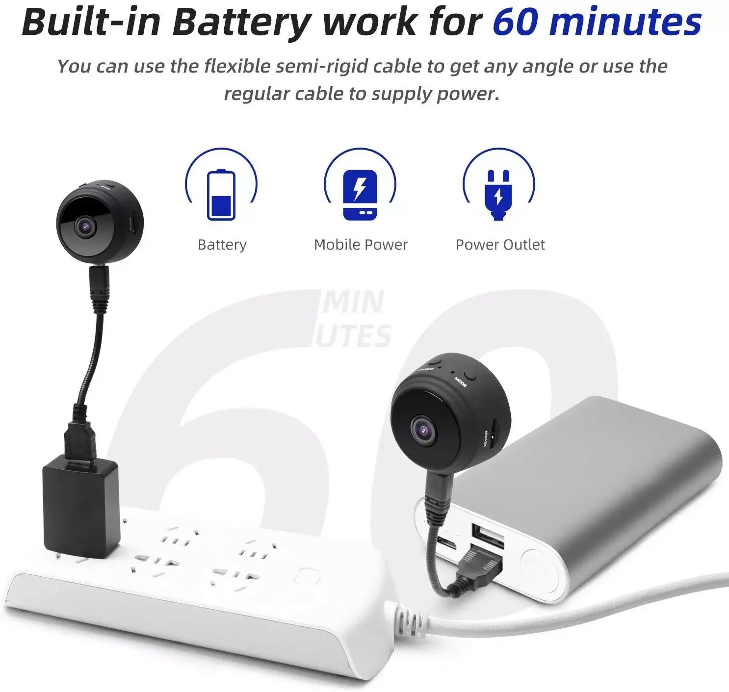 Mini Kamera Wifi Küçük Kablosuz Gizli Video Kamera Tam 1080p Ses Gece