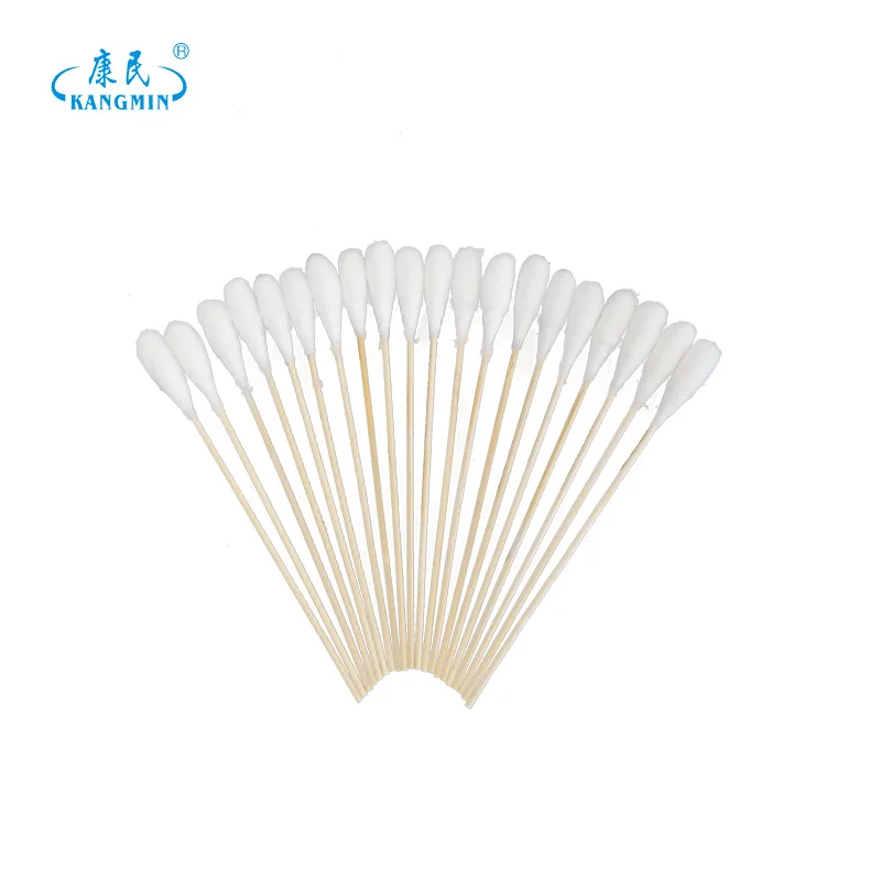 

Kangmin Wholesale Medical Cotton Swab Disposable one Head Cotton Swabs, White