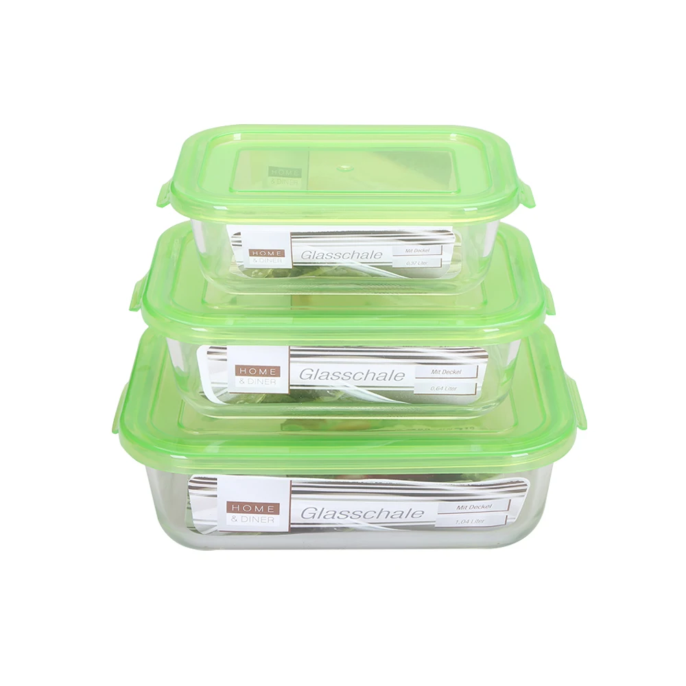 

Easy To Carry Food Storage Glass Container Gift Set In Stock