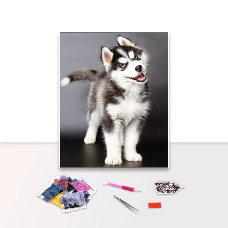 

5d Diamond Painting Alaskan Malamute Picture Diy Dog Craft Painting Diamond Embroidery Home Decor Mosaic Gift