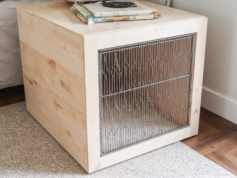 functional dog crate diy