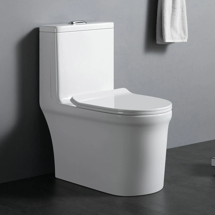 OT312 Hot selling white glazed hotel used cheap ceramic one piece wc toilet