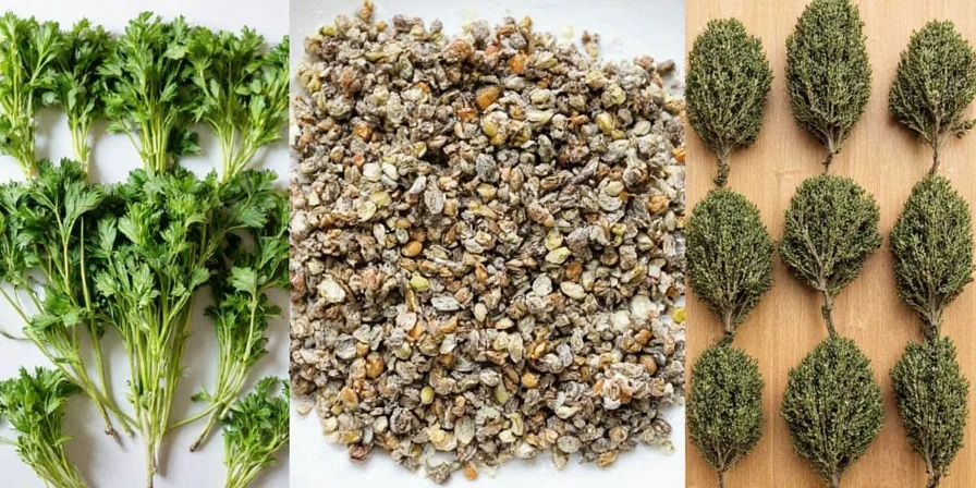 Vacuum sealed bags of dried herbs