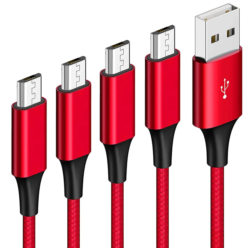 

Hyllian Aluminium plug fast Charging and Sync Micro USB Android Charger Cable Nylon Braided data cables