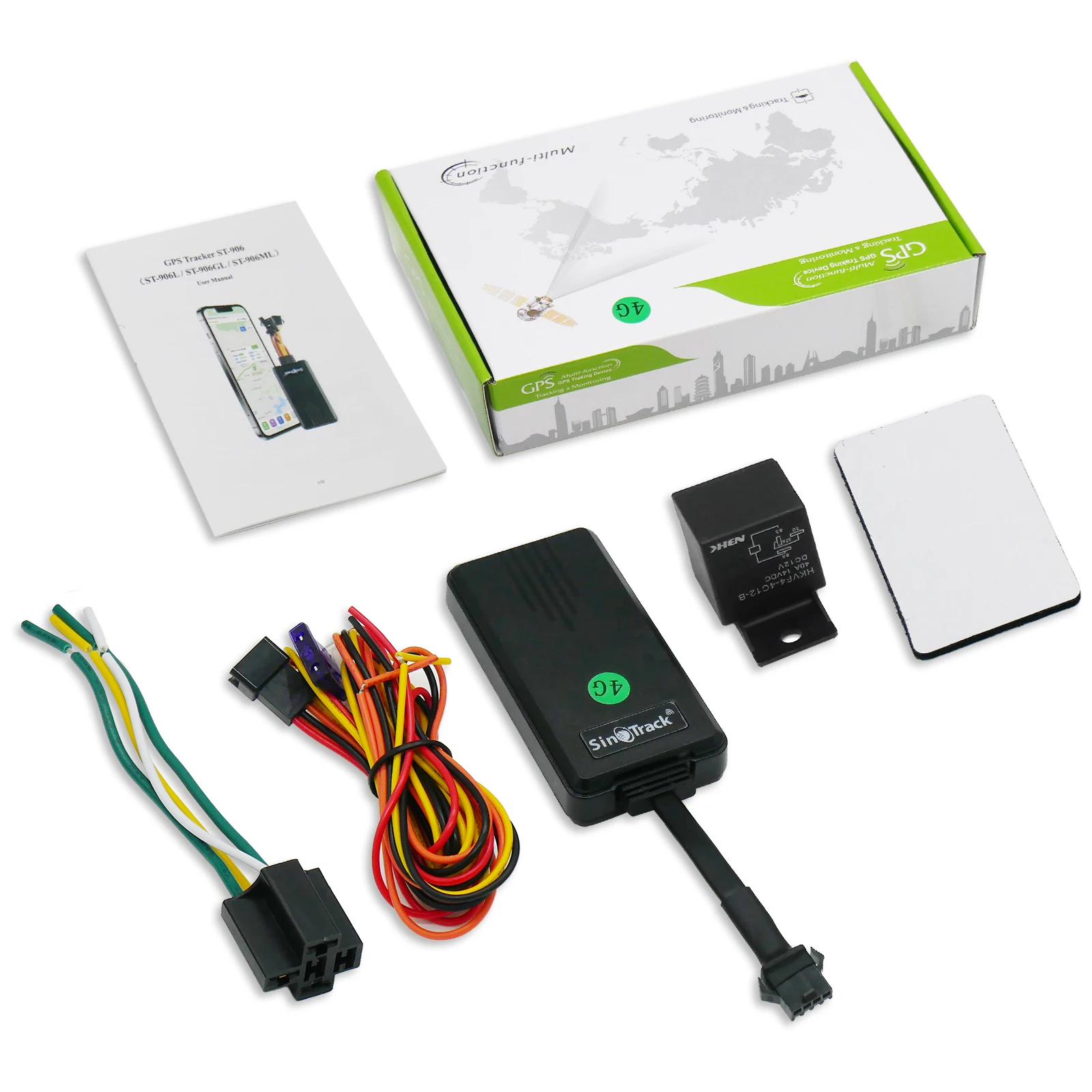 

17.8USD 4G ST-906L Light Relay Fleet Management Real Time Tracking Cut Off Engine 4G 906L GPS Tracking Device