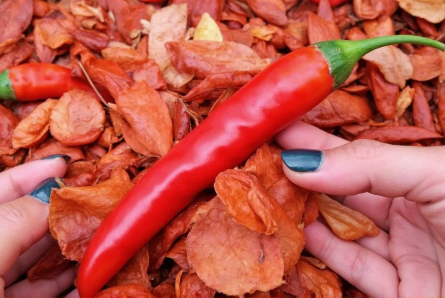 Salsa Made with Chili de Arbol