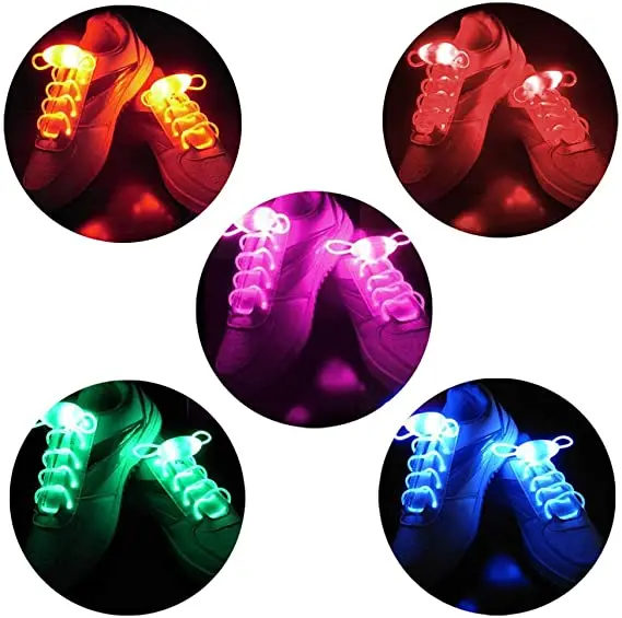 

In stock outdoor flashing 2021 shoes led lights led light up shoelaces running shoes lights