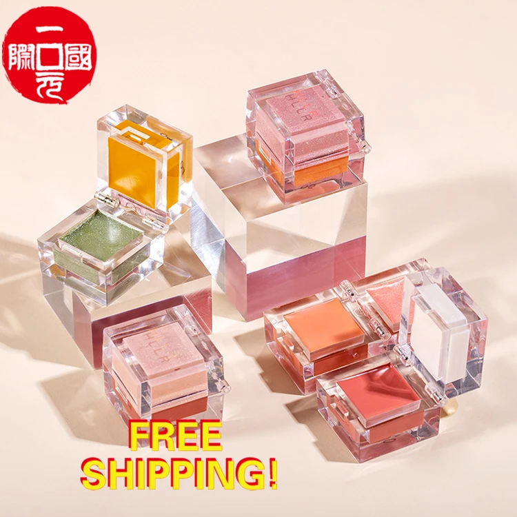 

Makeup Ice Cube Blush High Gloss All-in-One Plate Repair Two-color Beauty Makeup Does Not Smudge Mashed Potato Eye Shadow