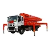 37m Small boom type cement soil pump truck mixing and conveying concrete pump truck