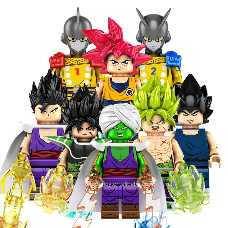 

KF Block DBZ Cartoon Anime Dragon Son Goku Vegeta Gamma Ball Model Building Block Brick Figure Kids Toy Juguetes KF6158