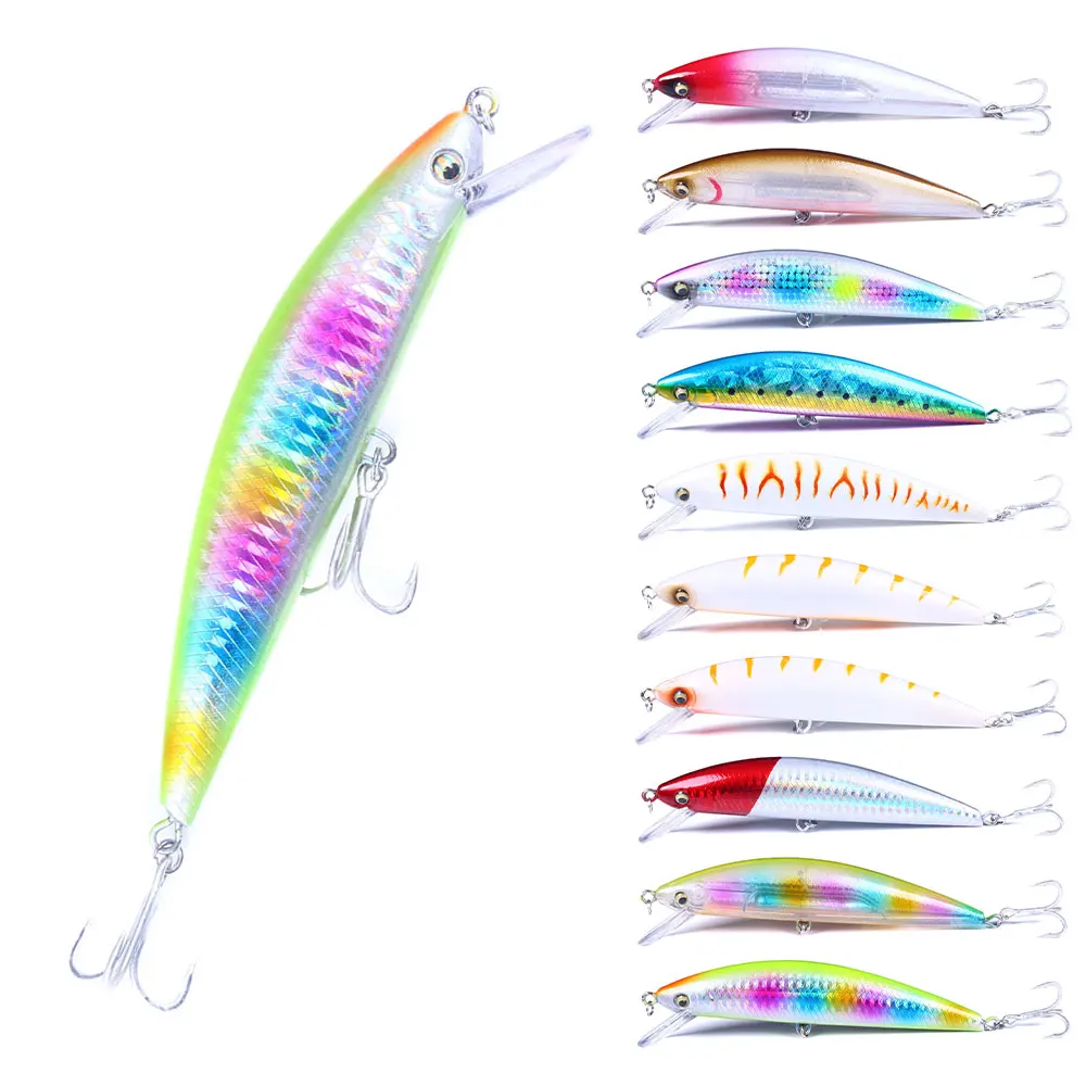 

Hengjia 130mm 39g Minnow Sinking Hard Fishing Lures artificial bait fishing tackle for Saltwater, 10 colors available